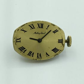 Vintage Mathey-Tissot Swiss 17 Jewel Unadjusted Movement & Dial Running