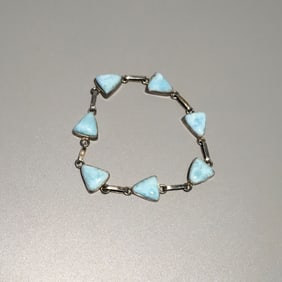 Sterling Silver & Hardstone Bracelet