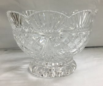 Vintage Crystal Footed Candy/Fruit/Cookies Bowl 6.5"
