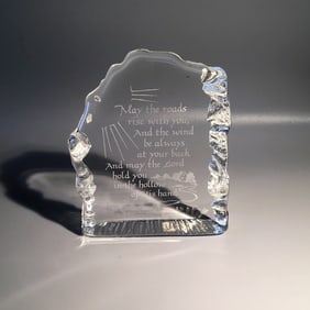 Hallmark Austrian Crystal with Prayer "May the Roads Rise with You"
