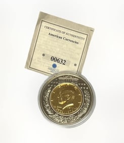 2001 Kennedy Half Dollar Inlay Coin - American Currencies Commemorative Coin