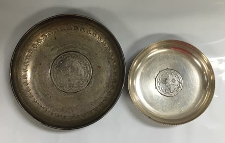 Set of 2 Turkey Coins Candy Nuts Dishes