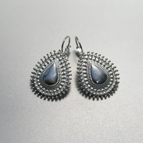 Metal Leverback Earrings