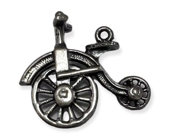 Sterling Silver Unicycle Pendant 3.35 dwt