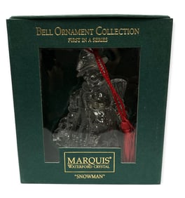 Waterford Marquis Ornament Crystal Snowman CHRISTMAS First in a Series in Box