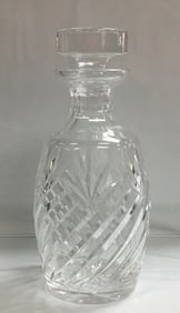 Vintage Waterford Crystal Diagonal Cuts Whiskey/Liquor/ Vodka Decanter