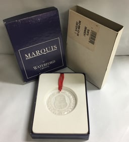 Marquis by Waterford Crystal Santa Ornament