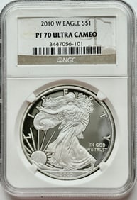 2010-W $1 American Silver Eagle NGC PF70UCAM