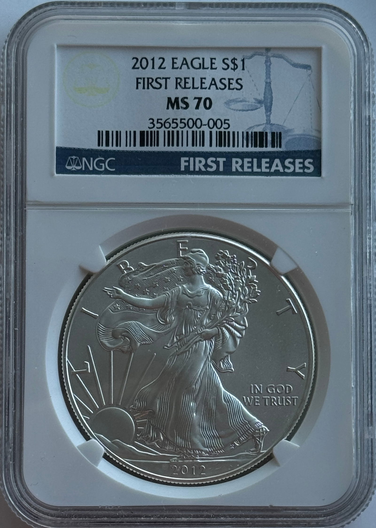 2012 $1 American Silver Eagle NGC MS70 First Releases (1 of 2)