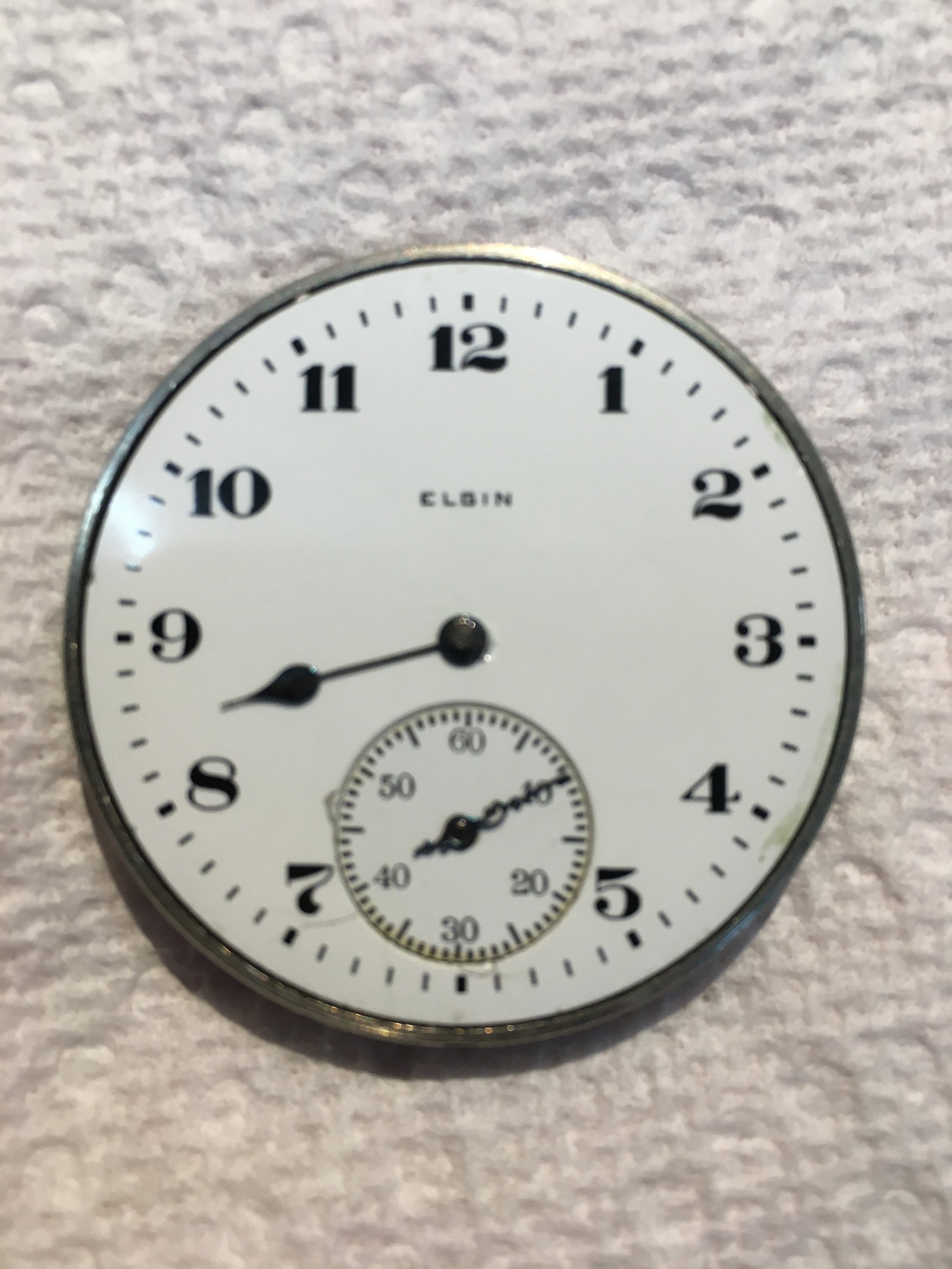 1921 Elgin Model 3 Open Face Pocket Watch 14K Yellow Gold 15 Jewel: 1921 Elgin Model 3 Open Face Pocket Watch 14K Yellow Gold 15 Jewel. Serial #23182900 12s 44 mm Diameter. Initials Engraved on Back and Dedication with Year 1921 Engraved on Inner Case See Photos. Runn