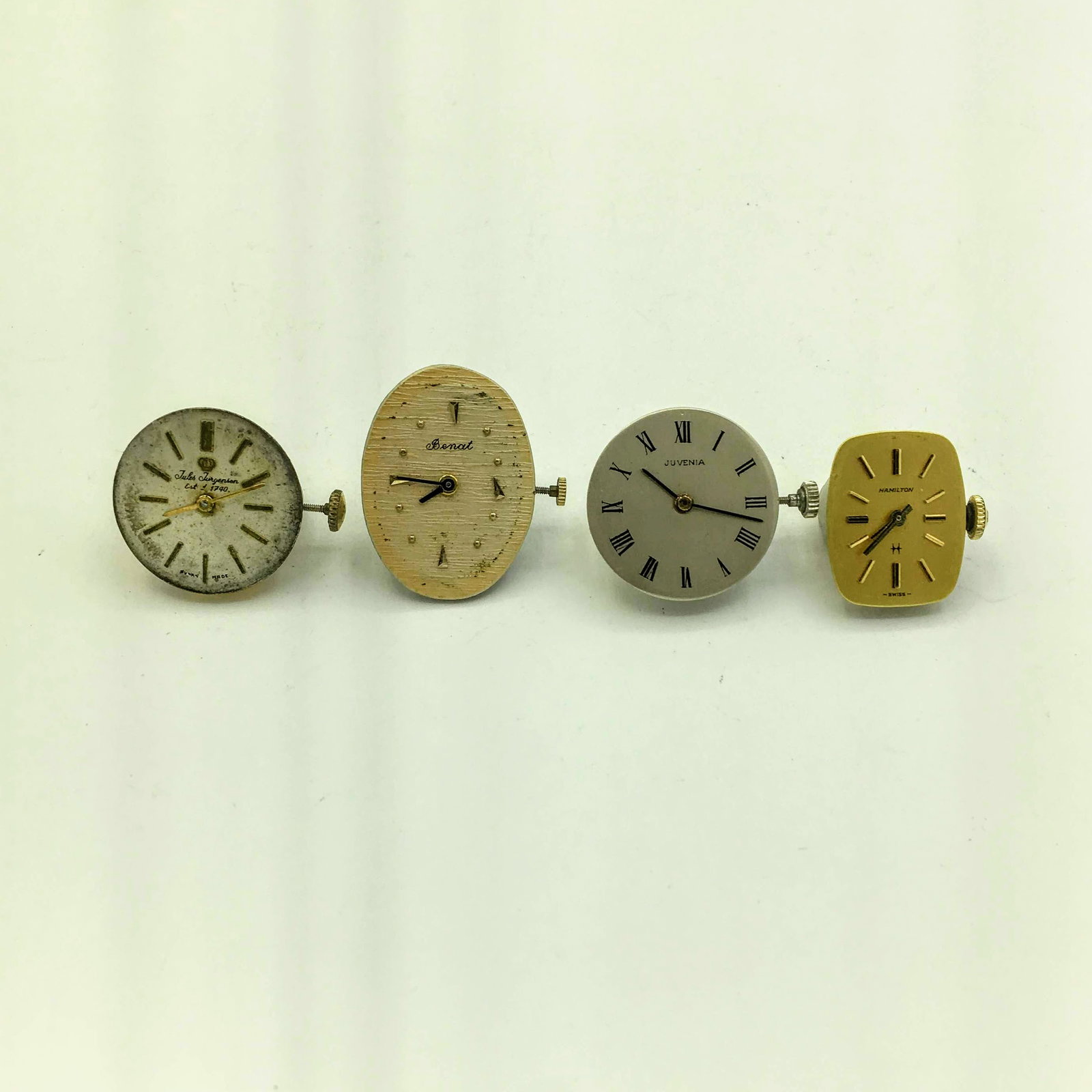 Lot 4 Swiss Vintage Ladies Movements Juvenia Bevil Jules Jurgensen Hamilton (1 of 2)