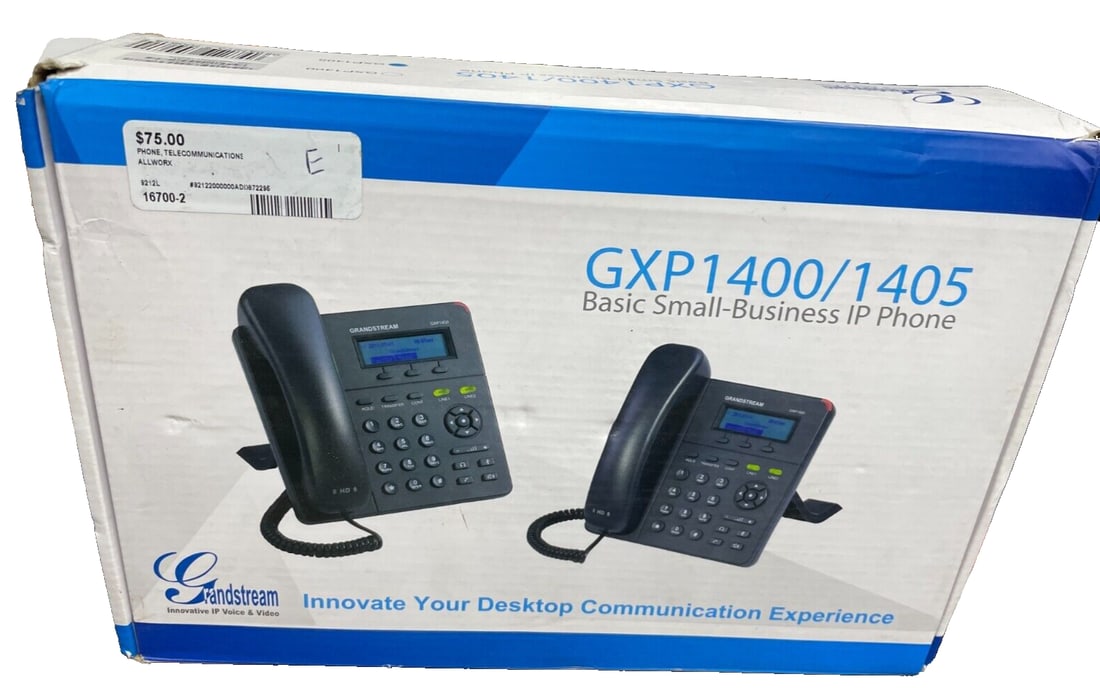 Grandstream GXP1400/1405 Basic Small Business IP Phone GXP1405 MISSING AC ADAPT (1 of 2)