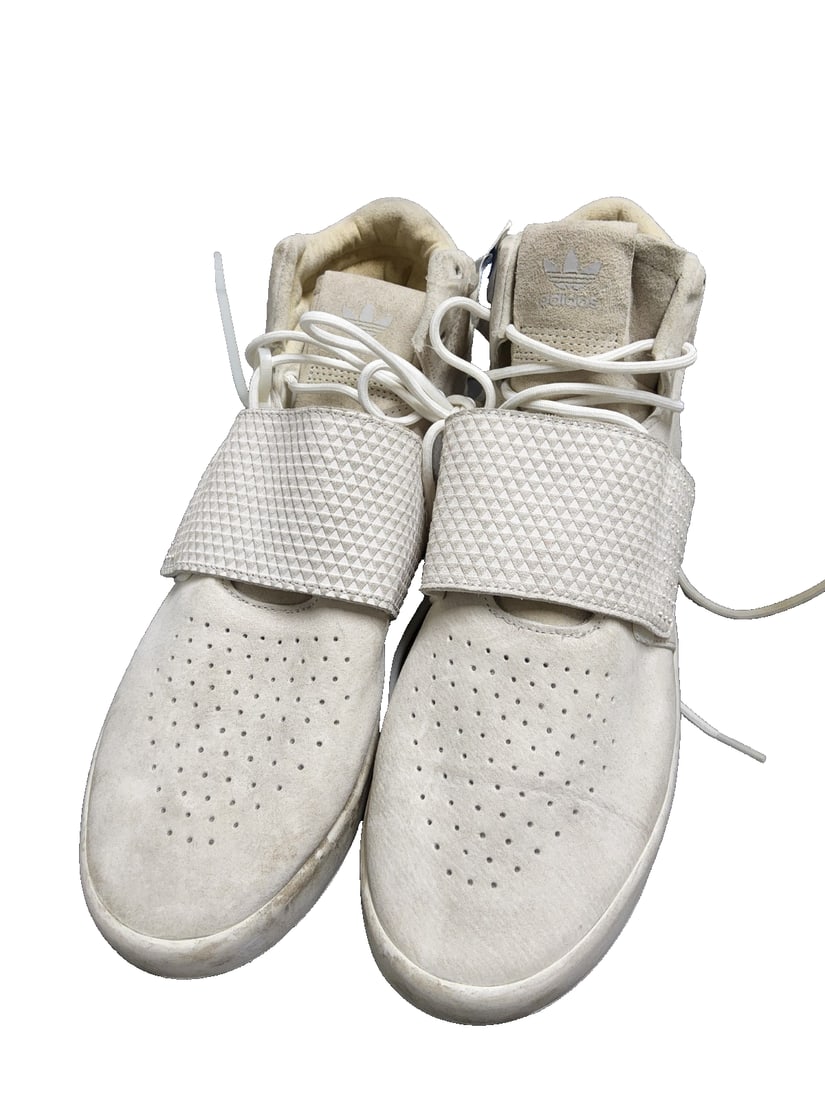 Adidas Tubular Mens Size 11.5 Shoes Beige Invader Strap Training Sneakers: The Adidas Tubular Men's Size 11.5 Shoes in Beige are a versatile pair of athletic sneakers perfect for a variety of activities such as walking, cross training, crossfit, basketball, and running.