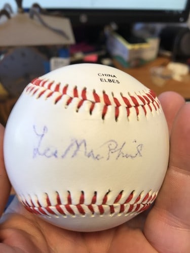 LCE MACPHAIL SIGNED BASEBALL MEMORABILIA ANTIQUES / COLLECTIBLE (1 of 6)