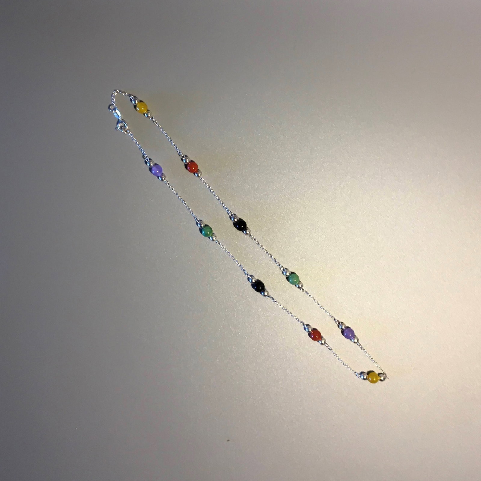 Sterling Silver Necklace Hardstones (1 of 2)