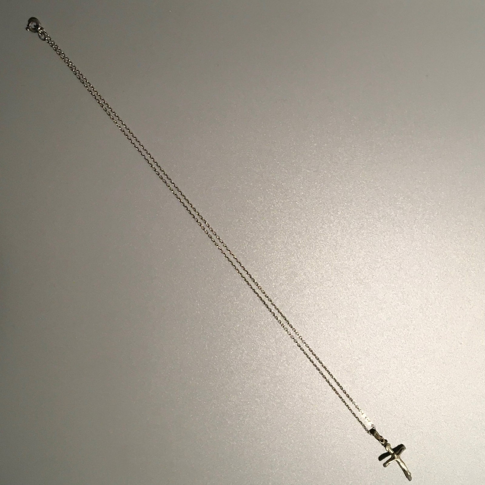 Sterling Silver Cross and Chain Necklace (1 of 2)