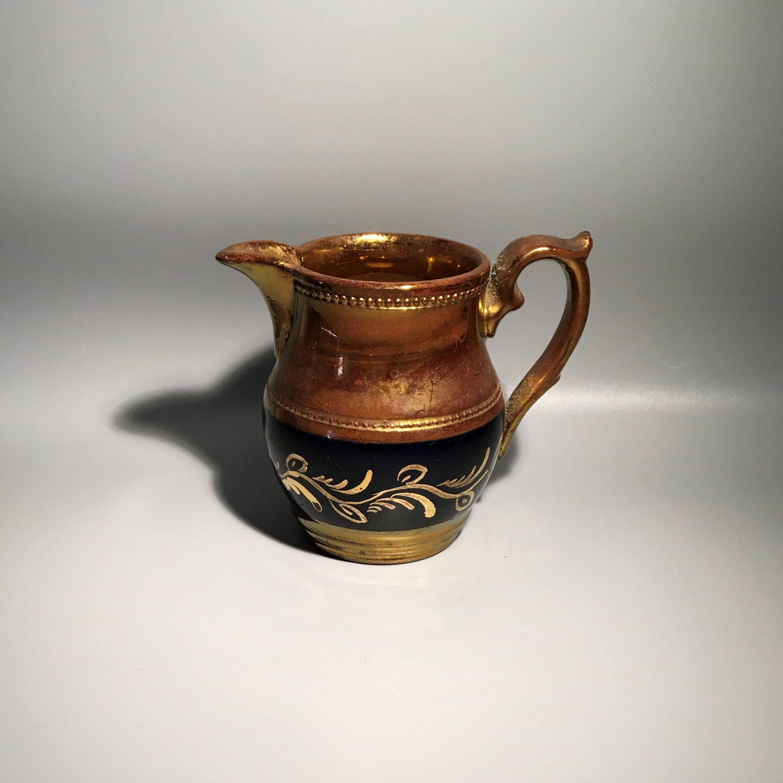 Ye Olde Gold Lusterware Small Pitcher (1 of 3)
