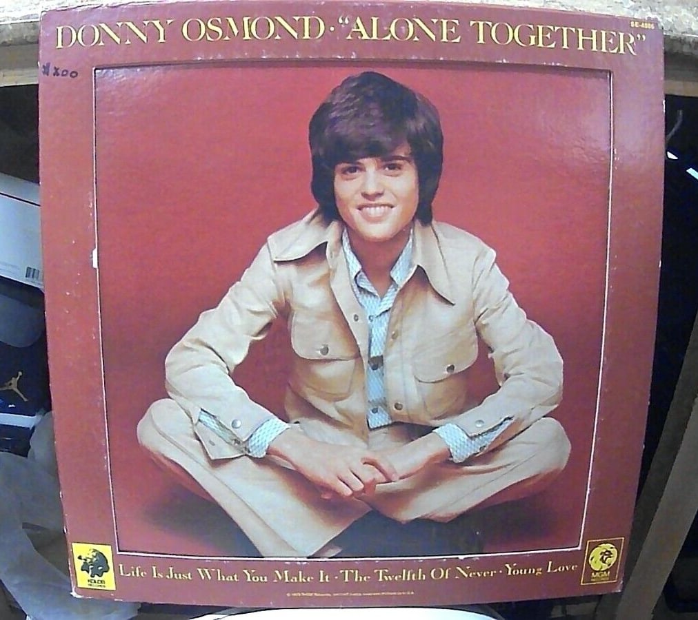 VINYL RECORD LP DONNY OSMOND ALONE TOGETHER MGM RECORDS SE-4886 (1 of 4)