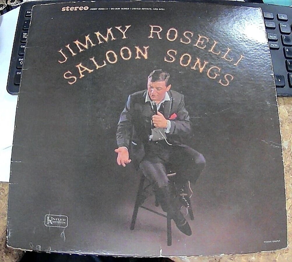 Jimmy Roselli: Saloon Songs LP Vinyl Record Album, 1965. UAS-6451 (1 of 5)