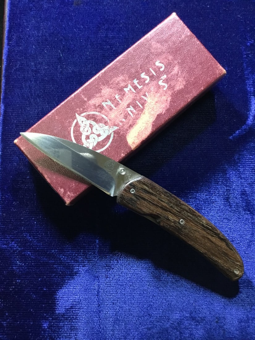 Nemesis Knives The KINGWOOD NK-2K IMP Japanese made Knife w/ Box (1 of 6)