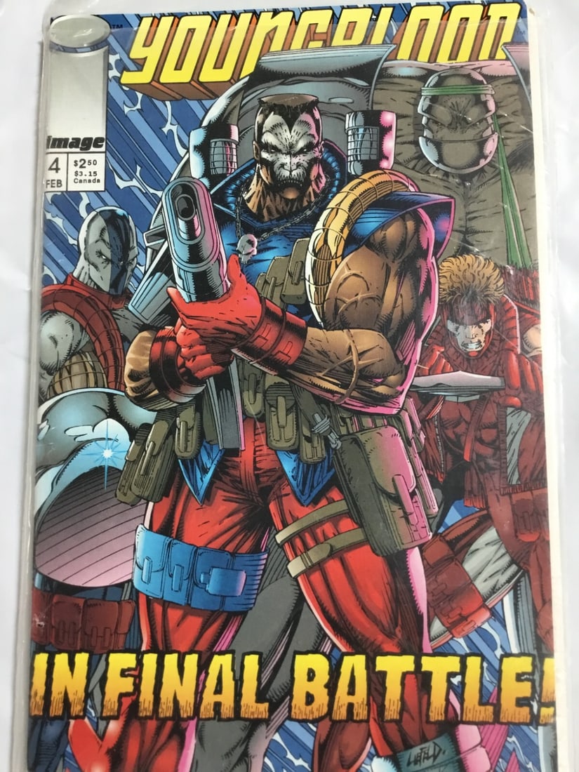 Youngblood (Image # 4 Feb 1993): This is the fourth issue of the Youngblood series published by Image Comics in February 1993. It features the superheroes of the Youngblood team in action and is a must-have for fans of US Comics. The