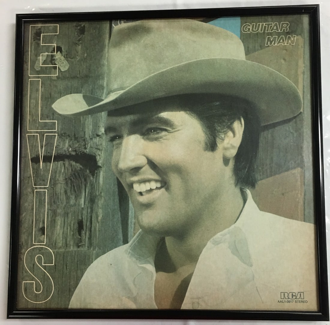 Elvis Presley: Guitar Man RCA Victor Record AAL1-3917 (1981) in Frame (1 of 9)