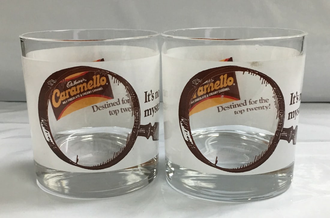 Set of 2 Glasses It's no Mystery ... Caramello Collectors Promo (1 of 7)