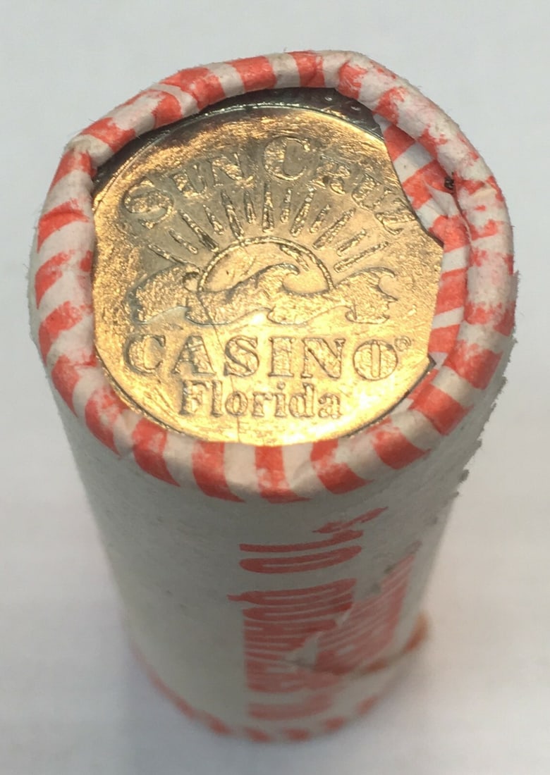 $10 Roll of 25 Cent San Cruz and Holiday Cruises Florida Casino Gaming Tokens (1 of 4)