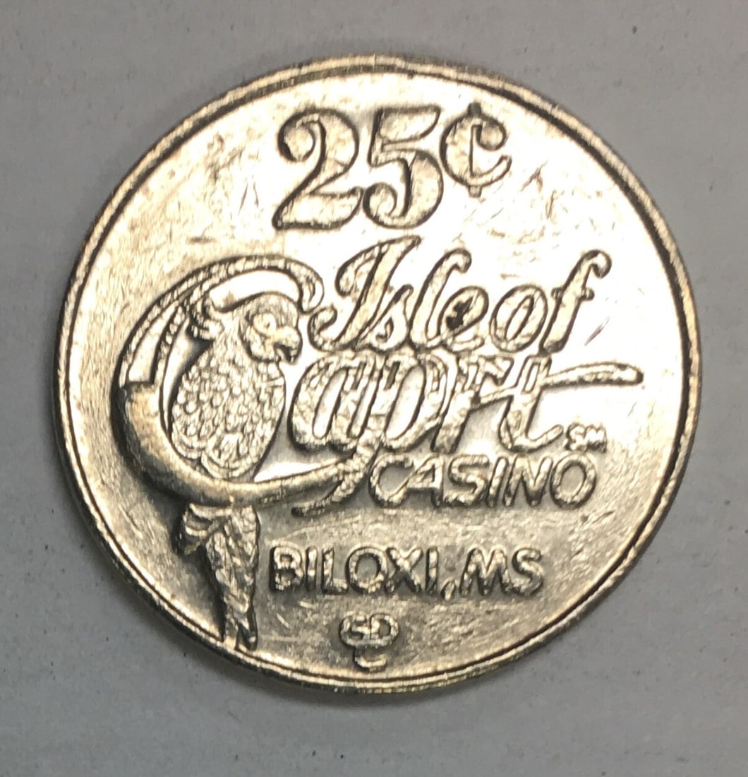 Isle of Capri Casino 25 Cent Gaming Token: Please, review pictures for condition and details. This would be a great addition to your collection!