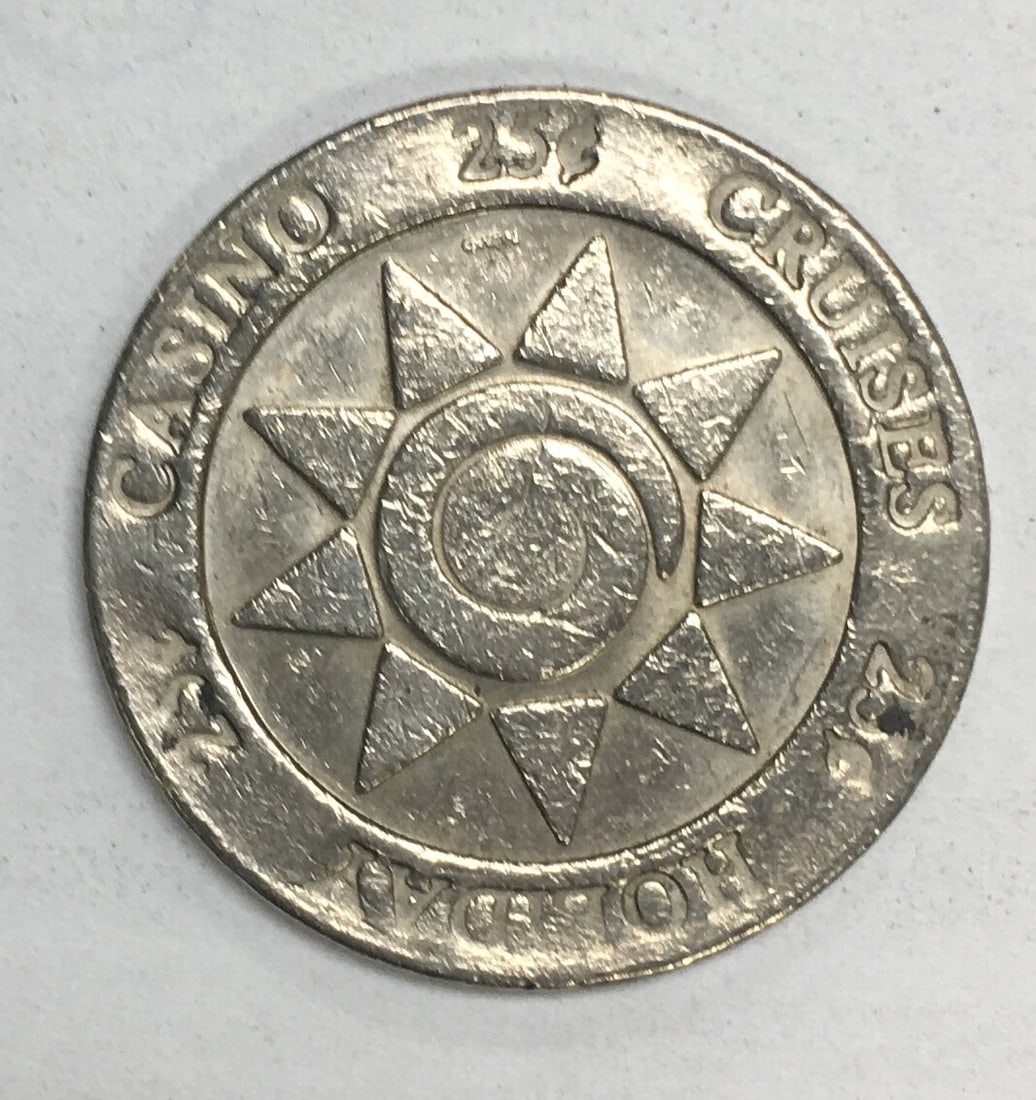 Holiday Casino Cruises 25 Cent Gaming Token: Please, review pictures for condition and details. This would be a great addition to your collection!