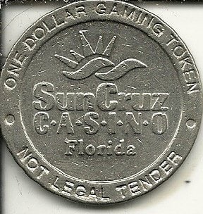 Sun Cruz Casino Florida $1 Gaming Token: Please, review pictures for condition and details. This would be a great addition to your collection!