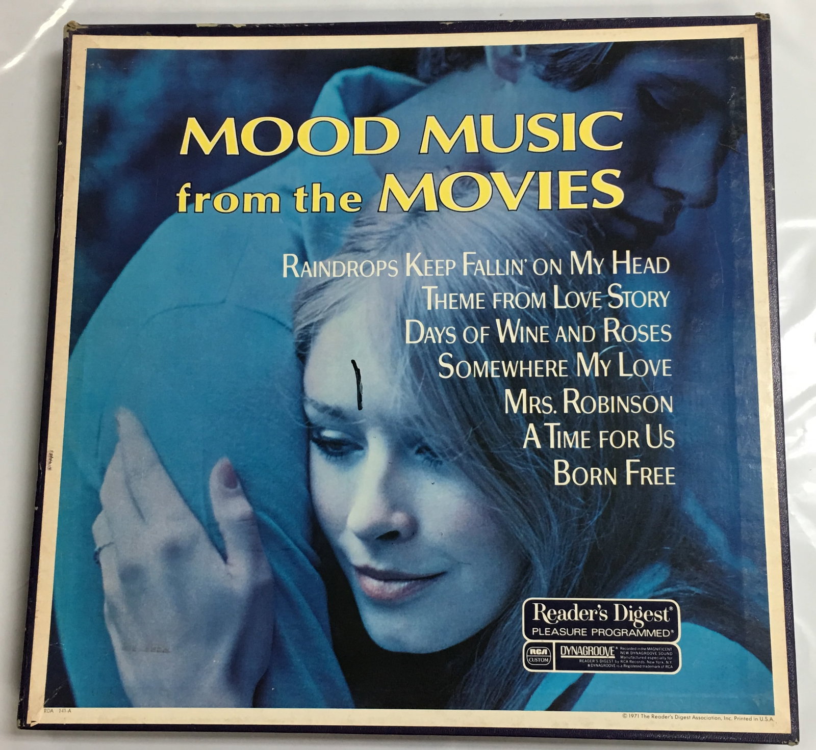 Mood Music From the Movies 5 LP (Missing #4) Record Box Set 1971 Reader's Digest: Mood Music From the Movies 5 LP (Missing #4) Record Box Set 1971 Reader's Digest Product Description: These records are in excellent condition with little signs of wear seen. The cardboard sleeve has 