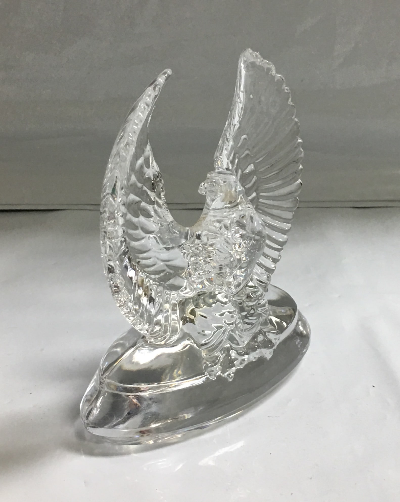 Vintage Stolzle Bald Eagle of Power Crystal Figurine Paperweight (1 of 9)