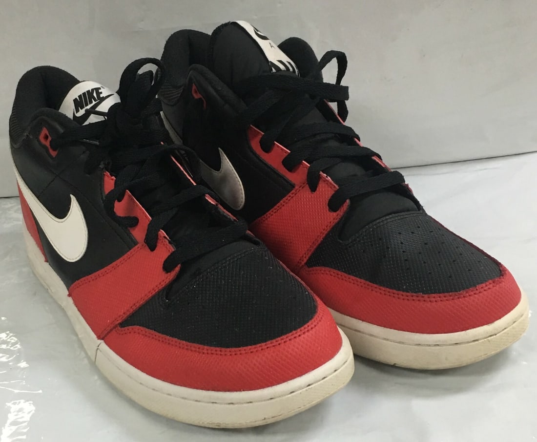 Nike 654476-016 Air Stepback Leather Sneaker Men Size 12 VG (1 of 12)
