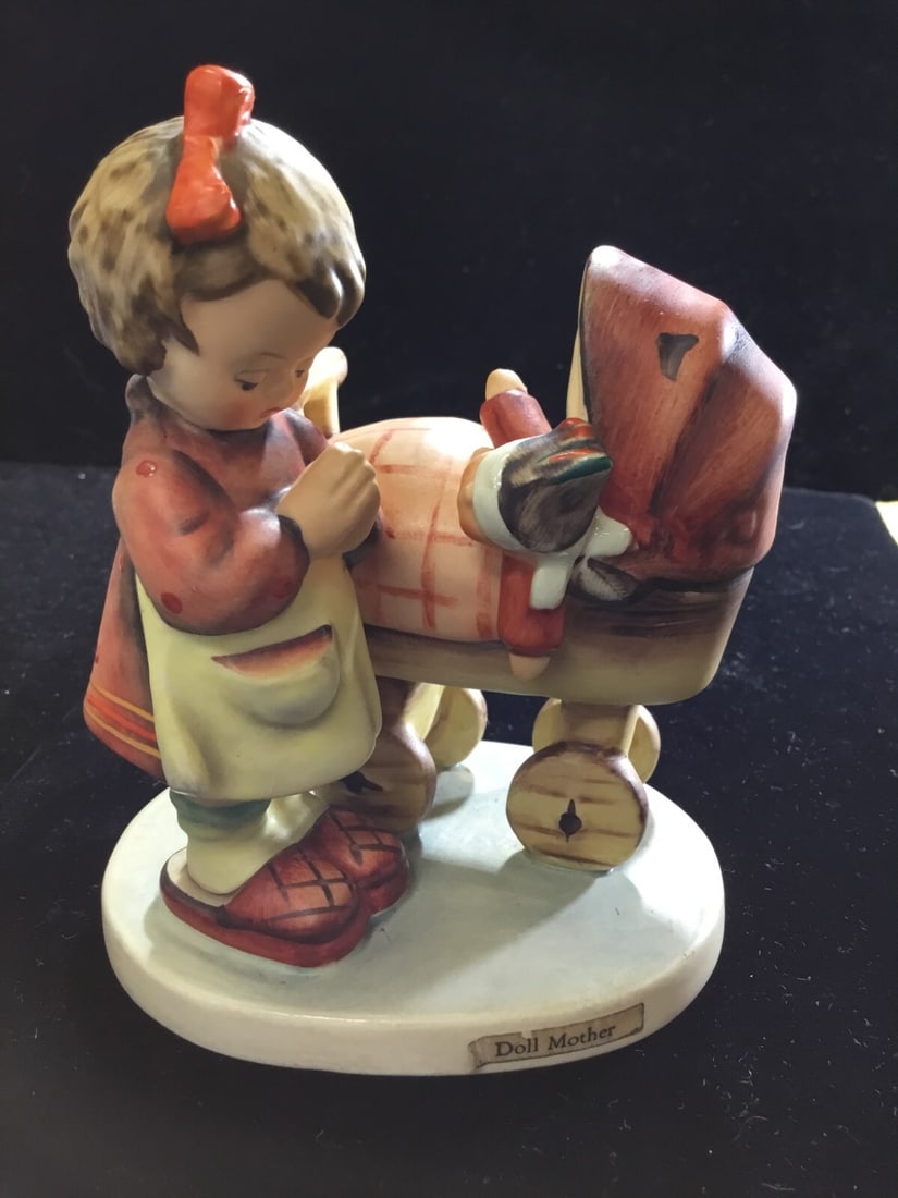 Vintage Hummel "Doll Mother" Figurine #67 Goebel Girl W/ Stroller West Germany (1 of 3)