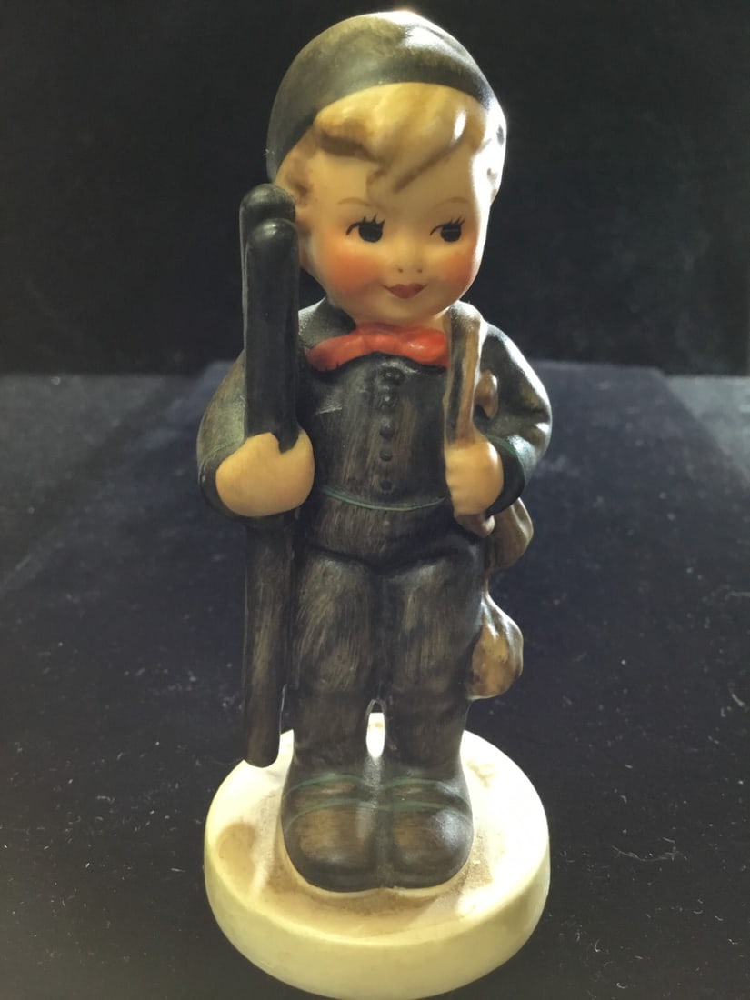 Vintage Goebel Hummel #12 Chimney Sweep Boy w Ladder 4.5" (1 of 4)