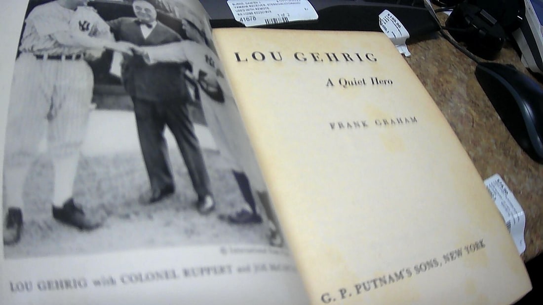 Lou Gehrig A Quiet Hero Vintage Collectors Book: Dive into the nostalgic realm of America's pastime with "Lou Gehrig: A Quiet Hero," a vintage collector's book by Frank Graham. Published by G.P. Putnam's Sons, this hardcover gem delves into the