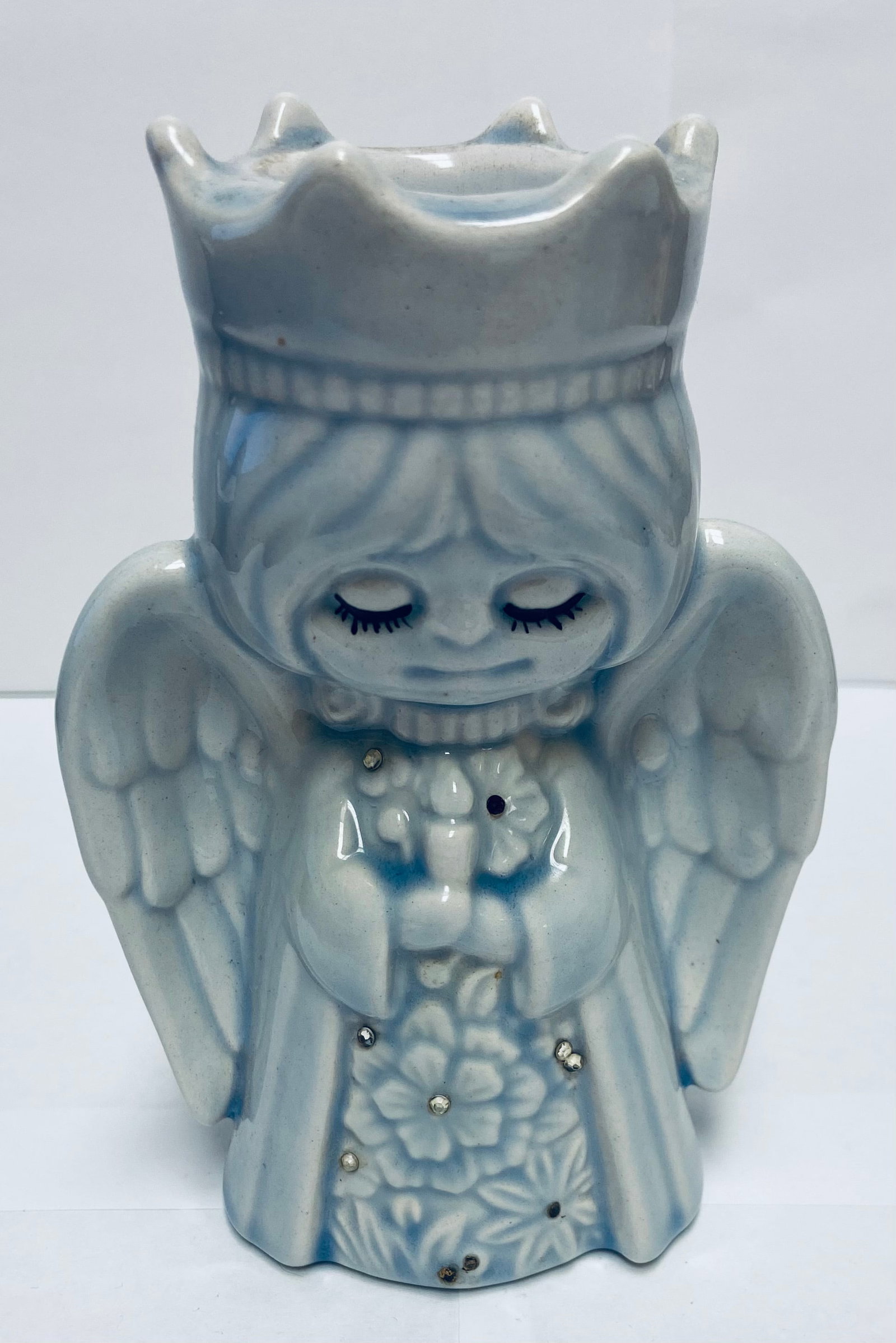 Porcelain Angel Candlestick Figurine 5.5" (1 of 6)