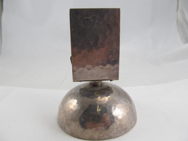 WMF GERMANY MATCH HOLDER HAMMERED TOP ROTATES XLNT CONDITION NO MONOGRAM (1 of 7)
