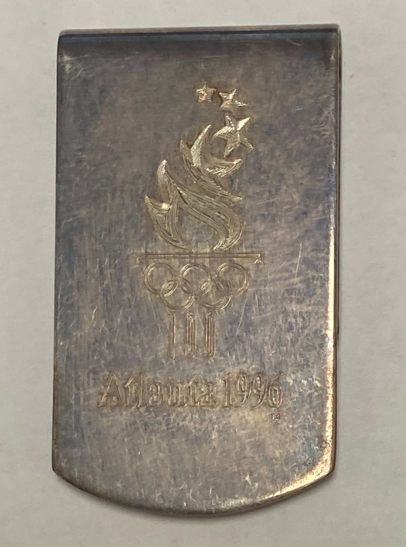 REED & BARTON ATLANTA 1996 OLYMPICS MONEY CLIP # 671 XLNT COND NO MONO (1 of 5)