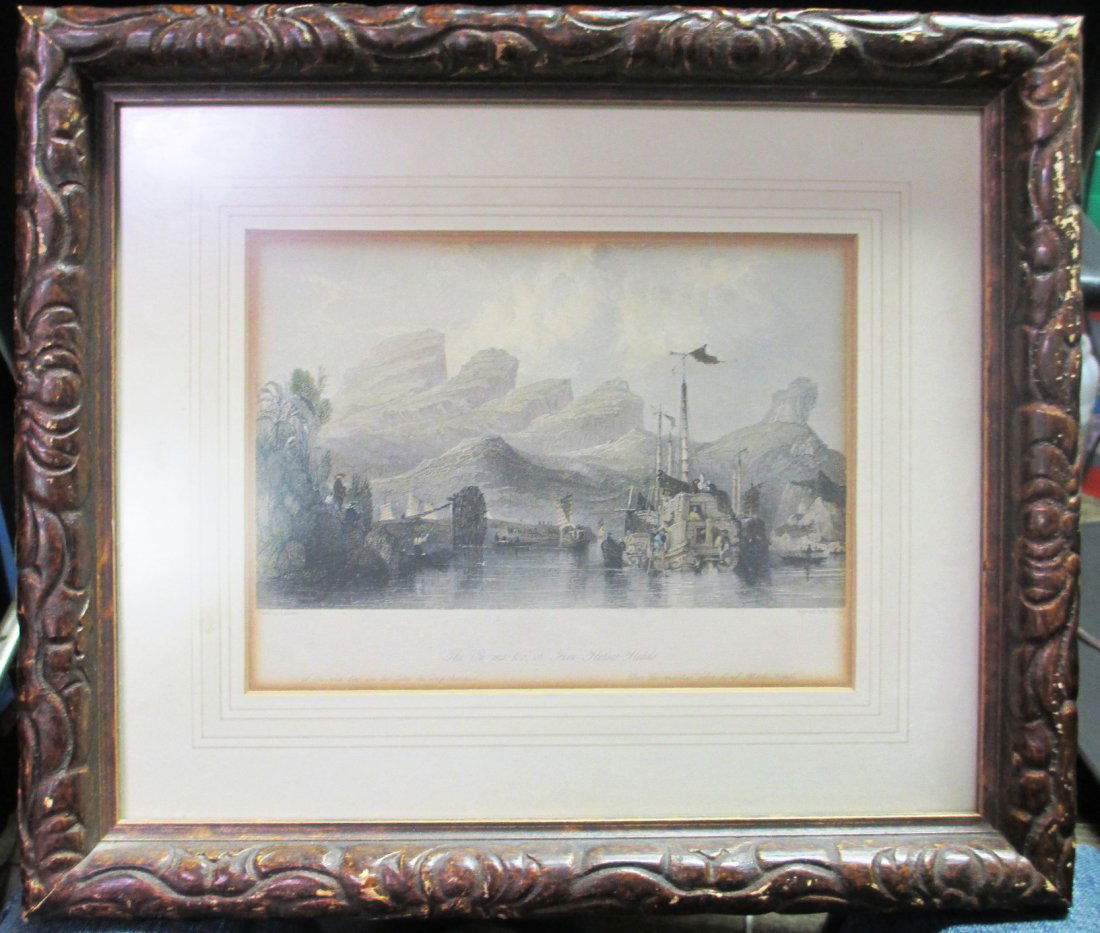 VERY OLD PRINT DRAWN BY T. ALLOM ENGRAVED BY W. FLOYD: Thomas Allom (13 March 1804 – 21 October 1872) English Artist This Print was produced around 1840's by the London Publishing Company