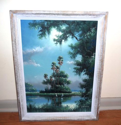 EARLY HIGHWAYMEN PAINTING BY SAM NEWTON 27"X21": BEAUTIFUL SAM NEWTON OIL ON BOARD PAINTING SIGNED S,NEWTON, 27x21" FRAMED Painting 24"x18". THIS PAINTING IS ONLY GOING TO RISE IN VALUE. THE HIGHWAYMEN VALUES ON THE RISE. Samuel Newton was born in T