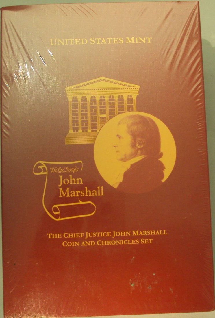 2005 $1 Silver Dollar Chief Justice John Marshall US: Silver Dollar Chief Justice John Marshall US Mint Coin & Chronicles Set Year: 2005
