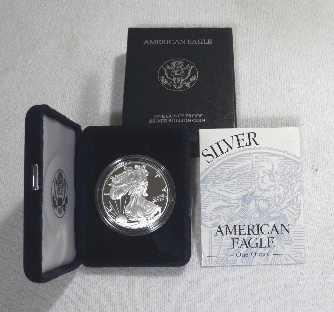 U.S. MINT 1996 PROOF AMERICAN EAGLE SILVER DOLLAR  Key (1 of 5)