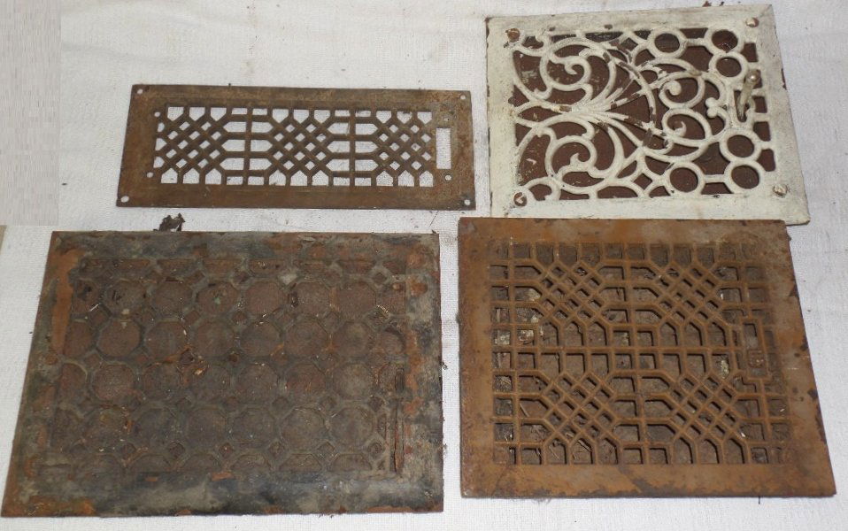 4 Vintage Cast Iron Vent Grates Dec 30 2017 Leonard S Auction