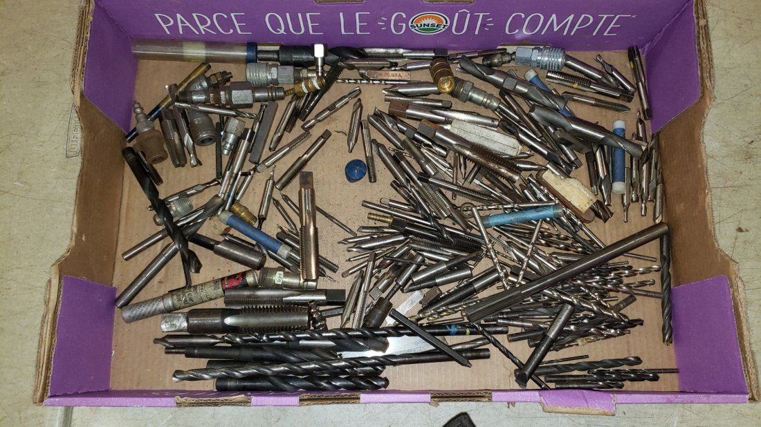 Assortment of Taps, Drill Bits and Air Hose Connectors (1 of 1)