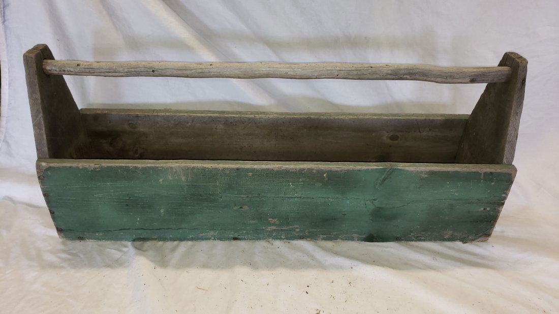 Vintage Wood Carpenters Tool Box: Vintage Wood Carpenters Tool Box