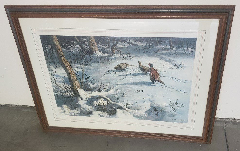 Wm Hollywood Pencil Signed and Numbered Print: Wm Hollywood Pencil Signed and Numbered Print 37" x 29"