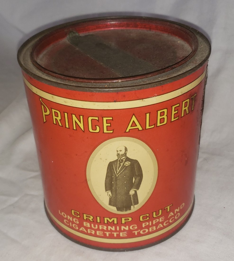 Prince Albert Crimp Cut Tobacco Advertising Can: Prince Albert Crimp Cut Tobacco Advertising Can