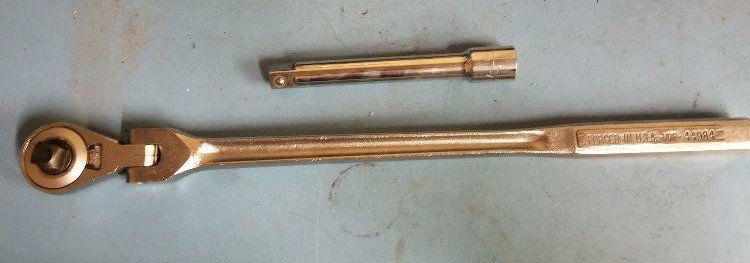 Craftsman 1/2" Drive Flex Head Ratchet, Extension (1 of 3)